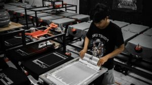 teknik sablon gelap